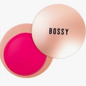Bossy GRIT Cream Blush — Vibrant Hot Pink